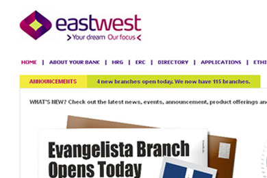 Classic ASP - EastWest Bank Intranet